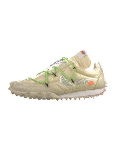 Pre-owned Off-white X Nike Waffle Racer 'white' Sneakers In Multi