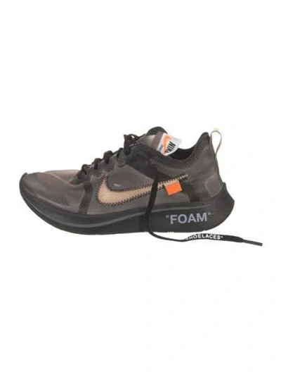 Pre-owned Off-white X Nike Zoom Fly Athletic Sneakers In Black