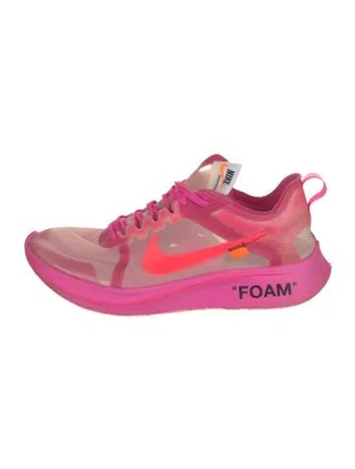 Pre-owned Off-white X Nike Zoom Fly Athletic Sneakers In Pink