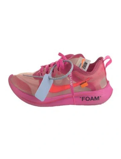 Pre-owned Off-white X Nike Zoom Fly Pink Athletic Sneakers