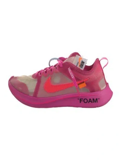 Pre-owned Off-white X Nike Zoom Fly 'pink' Athletic Sneakers