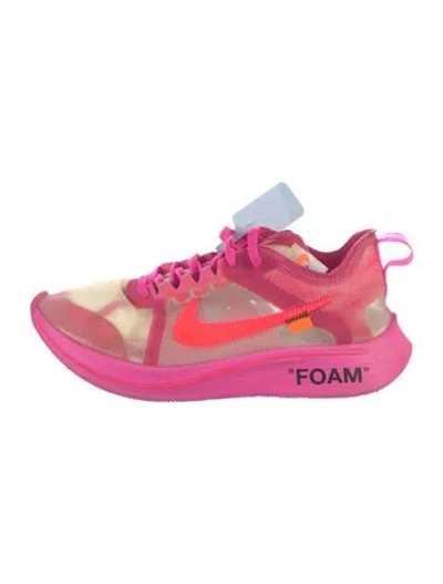 Pre-owned Off-white X Nike Zoom Fly 'pink' Sneakers