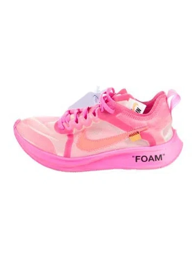 Pre-owned Off-white X Nike Zoom Fly 'pink' Sneakers