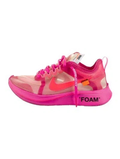 Pre-owned Off-white X Nike Zoom Fly Sneakers In Pink