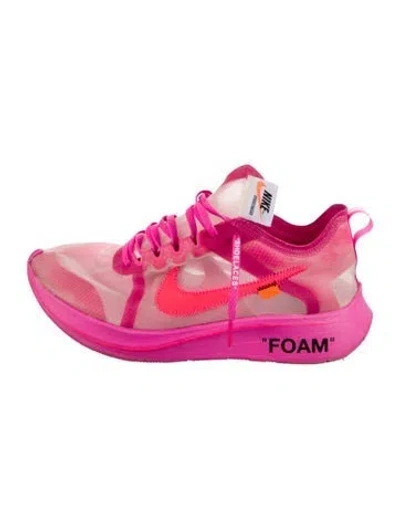 Pre-owned Off-white X Nike Zoom Fly Sneakers In Pink