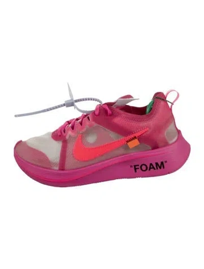 Pre-owned Off-white X Nike Zoom Fly Sneakers In Pink
