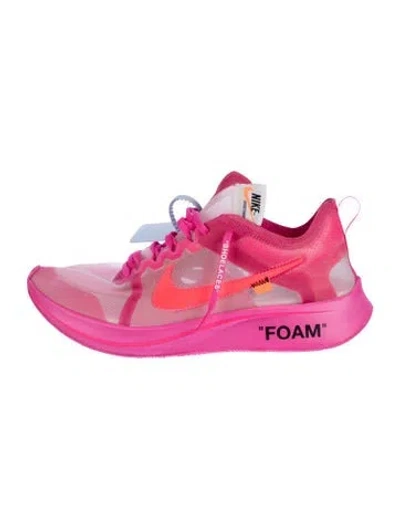 Pre-owned Off-white X Nike Zoom Fly Sneakers In Pink