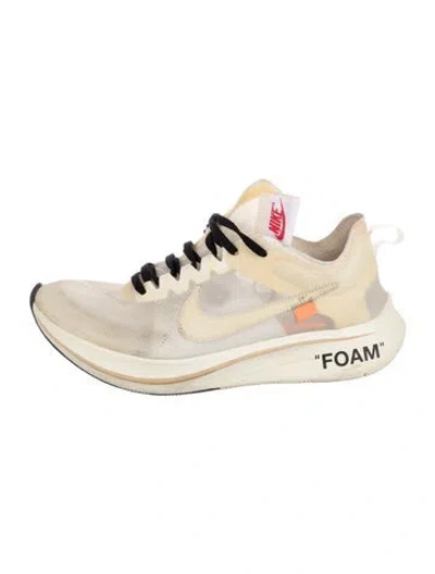 Pre-owned Off-white X Nike Zoom Fly 'the Ten' Athletic Sneakers In Neutral