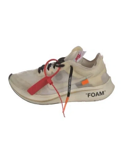 Pre-owned Off-white X Nike Zoom Fly 'the Ten' Sneakers In Neutral