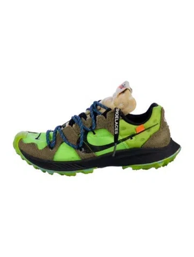 Pre-owned Off-white X Nike Zoom Terra Kiger 5 'electric Green' Athletic Sneakers