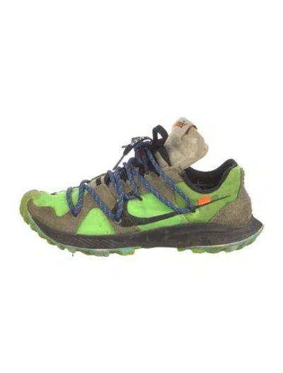 Pre-owned Off-white X Nike Zoom Terra Kiger 5 Sneakers In Green