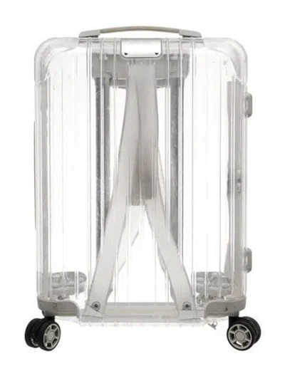 Pre-owned Off-white X Rimowa See Through 36l Suitcase In Transparent