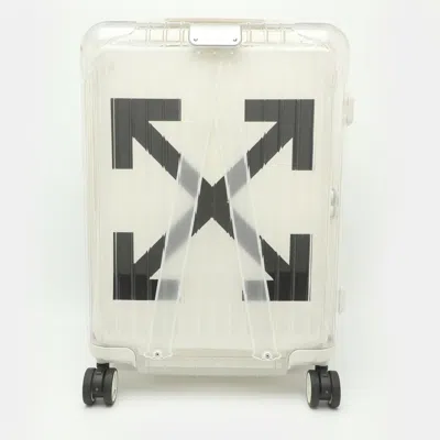 Pre-owned Off-white X Rimowa Transparent Polycarbonate Suitcase