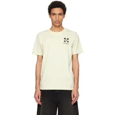 Off-white Yellow Small Arrow Slim T-shirt In Neutral