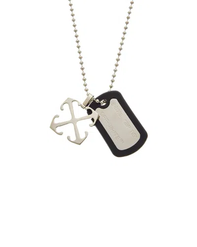 Off-white ™ Zip Tie + Arrow Necklace