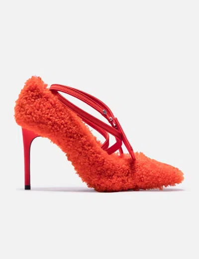 Off-white Ziptie Pump In Red