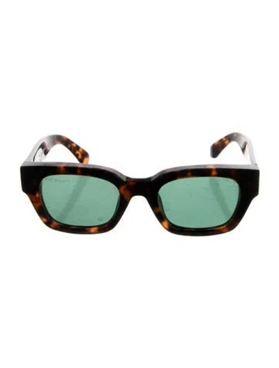 Pre-owned Off-white Zurich Square Sunglasses In Brown