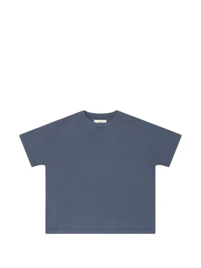 O.files Round-neck T-shirt In Blue