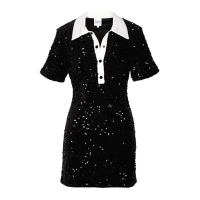 Ofuure Women's Daya Sequin Mini Dress In Black Onyx