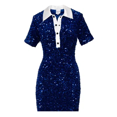 Ofuure Women's Daya Sequin Mini Dress In Blue Sapphire