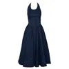 Ofuure Women's Blue Diane Denim Midi Dress In Blue