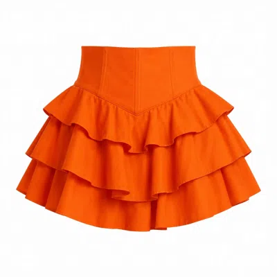 Ofuure Women's Dilara Mini Skort In Orange