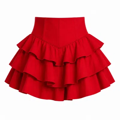 Ofuure Women's Dilara Mini Skort In Red