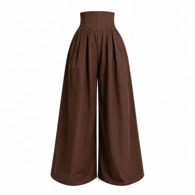 Ofuure Women's Kiara Wide Leg Pants In Brown