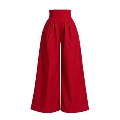 Ofuure Women's Kiara Wide Leg Pants In Red