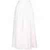 Ofuure Women's Linen Dani Maxi Skirt In White In White