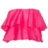 Ofuure Women's Linen Koko Ruffle Top In Pink In Pink