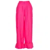 Ofuure Women's Linen Nikki Wide Leg Pants In Pink In Pink