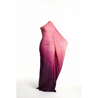 Ofuure Women's Pink Aurora Kaftan Maxi Dress
