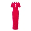 Ofuure Women's Pink / Purple Daya Sequin Maxi Dress In Pink Fuchsia In Pink/purple