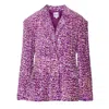 Ofuure Women's Pink / Purple Liza Blazer In  Alexandrite In Pink/purple