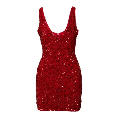 Ofuure Women's Red Leila Mini Sequin Dress In Ruby