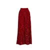 Ofuure Women's Red Liza Sequin Pants In Ruby In Red