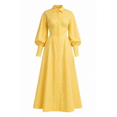 Ofuure Women's Vera Shirt Dress In Yellow