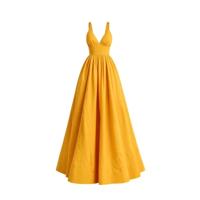 Ofuure Women's Yellow Adele Maxi Dress In Amber