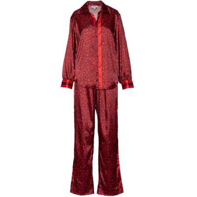 Ofuure Yellow / Orange / Red Aminah Red Pant Set In Yellow/orange/red