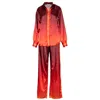 Ofuure Yellow / Orange / Red Dawn Pant Set In Yellow/orange/red