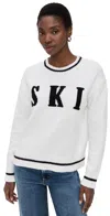 Ogd One Grey Day Classic Ski Crew Neck Pullover Ivory Combo In Multi