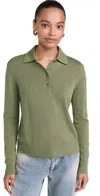 Ogd One Grey Day Laguna Merino Polo Sage In Sage