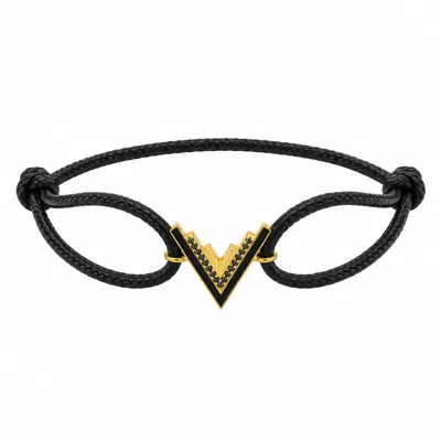 Ogé Jewelry Men's Valor Cord Bracelet - Gold