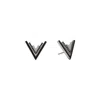 Ogé Jewelry Women's Black / Silver Valor Stud Earring - Silver In Multi
