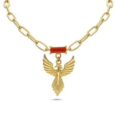 Ogé Jewelry Women's Gold / Red Gold Vermeil Firekeeper Necklace