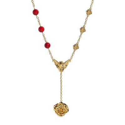 Ogé Jewelry Women's Gold / Red The Fervor Necklace In Multi