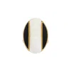 Ogé Jewelry Women's White / Black / Gold The Saraswati Ring - Hindu Goddess Of Wisdom In Multi