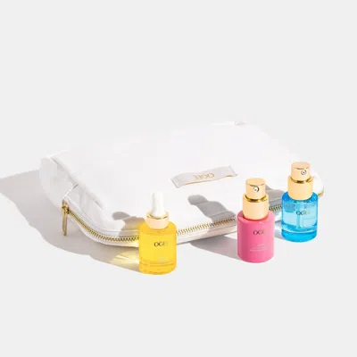 Ogee Anti-aging, Brightening And Hydrating Elixir Serum Trio 3g By  Organic Skincare & Makeup In Multi