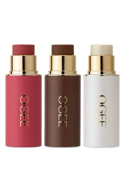 Ogee Crystal Contour Collection $144 Value In Multi